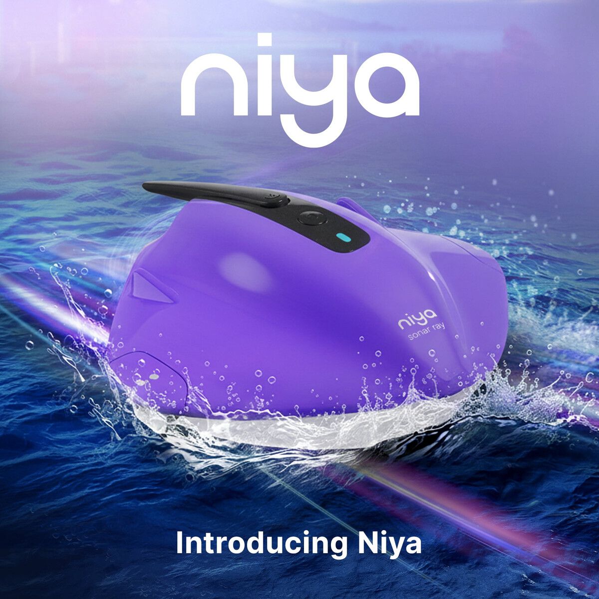 GENERICO - Aspiradora Robótica Piscina Niya Sonar Ray Inalámbrica 26FT