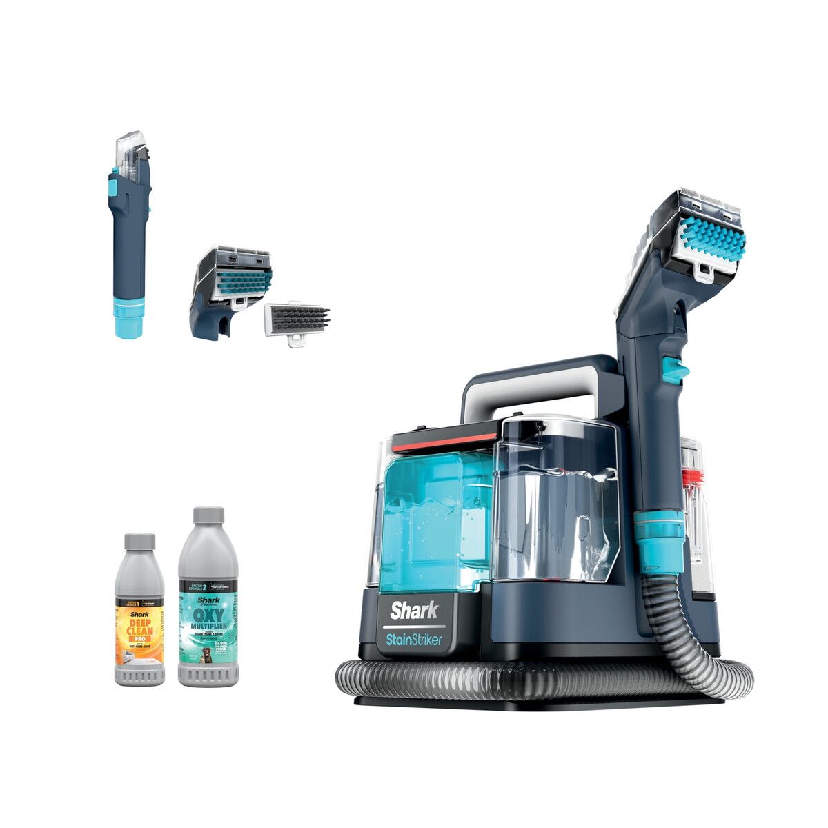 SHARK - Limpiador Portátil Alfombras Tapices Shark StainStriker 0.5gal 120V