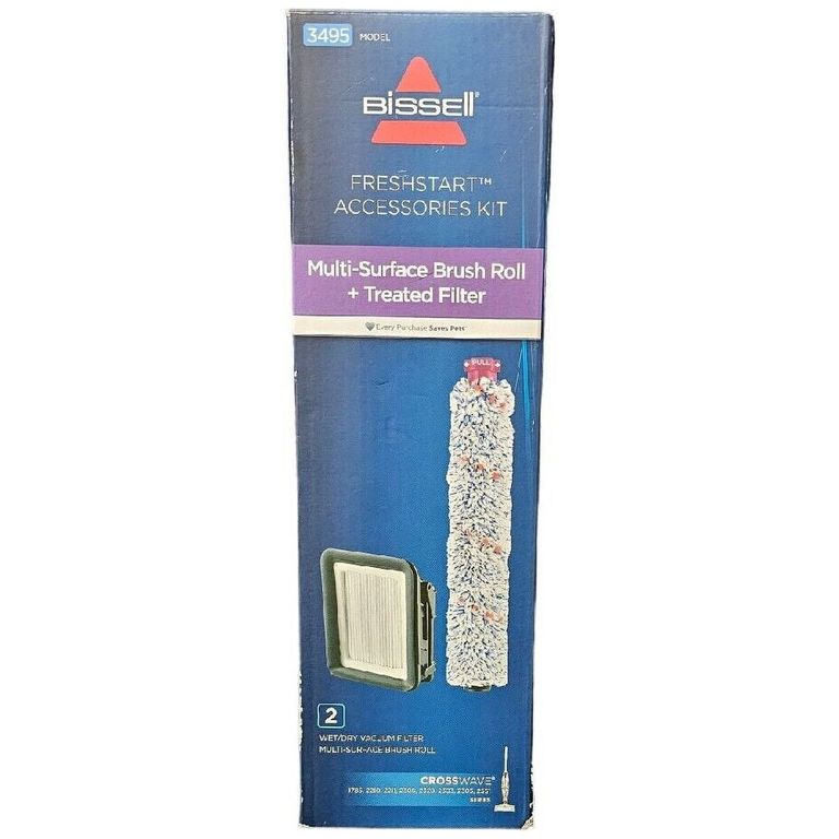 BISSELL Kit Accesorios CrossWave 3495 Cepillo Multisuperficie Filtro