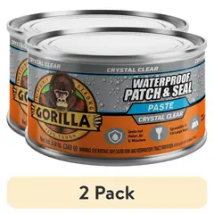 GORILLA - Sellador Patch Seal Paste Crystal Clear 12.8oz 2 Unidades