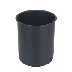MAINSTAYS - Porta Utensilios Acero Negro 15x15x17cm