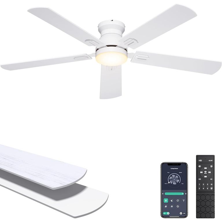 GENERICO Ventilador Techo Ohniyou 52 Luz LED Motor DC Control Remoto