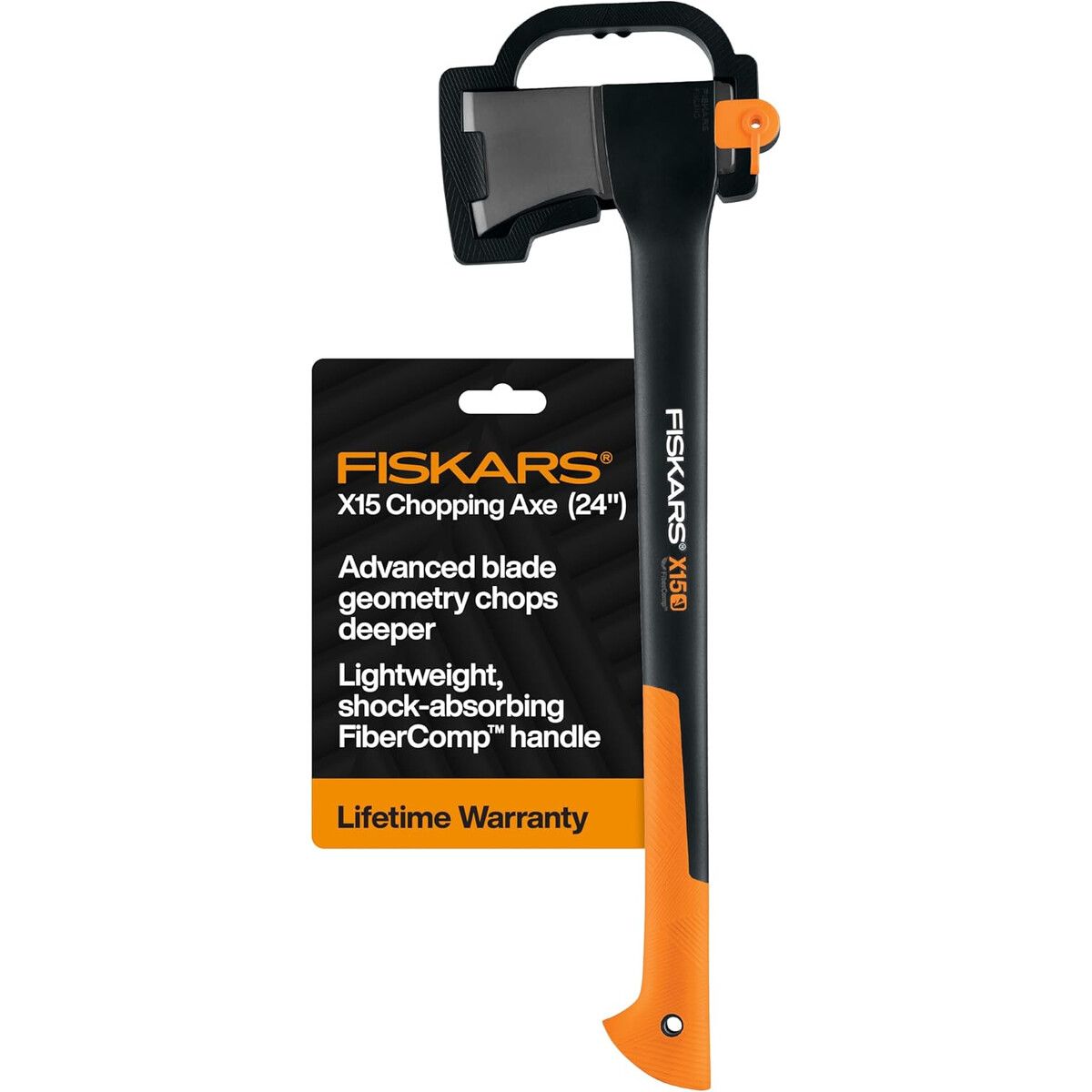 Hacha Fiskars X15 24 Mango FiberComp Hoja Acero, marca FISKARS - Foto Principal