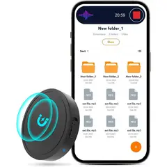 GENERICO - Grabadora Nanezan 128GB Magnética 1600h Voz Activada