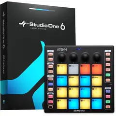 PRESONUS - Controlador MIDI ATOM 16 Pads RGB Studio One