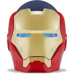 ECHO - Dot 5ta Gen Bundle Azul Soporte Marvel Iron Man