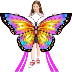 GENERICO - Cometa Mariposa Honbo 140x71cm Nylon Rosa Fácil Armado