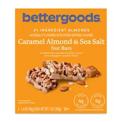 ALMENDRA - Barra Caramelo Sal bettergoods 5x40g Proteína