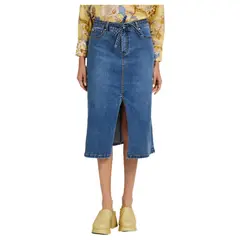 LORENZO DI PONTTI - Falda Denim Mujer Azul