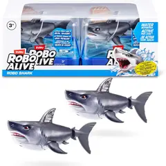 TIBURON - Tiburón Robo Alive ZURU 2 Unidades Gris Activado Agua