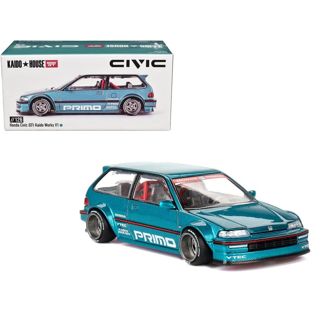 GT - Auto Coleccionable Mini GT Honda Civic EF Kaido Works 164