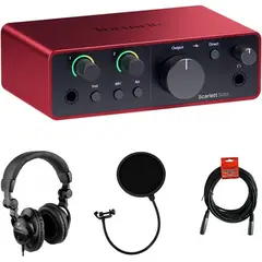 FOCUSRITE - Interfaz Scarlett Solo 4ta Gen USBC Pack