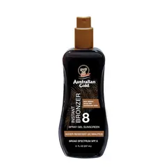 AUSTRALIAN GOLD - Bloqueador Solar Spray Gel SPF 8 Instant Bronzer 237ml