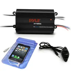 PYLE - Amplificador Marino 200W 4 Canales Bluetooth PLMRMB4CB