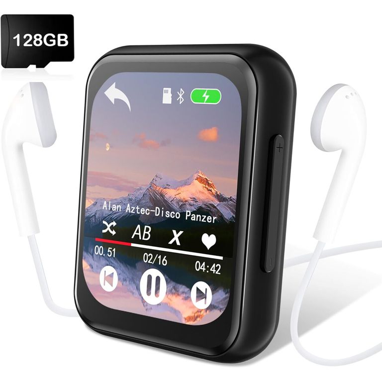 GENERICO Reproductor MP3 AiMoonsa 128GB Bluetooth 5.3 Pantalla Táctil