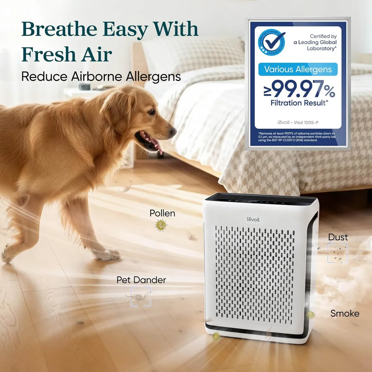 LEVOIT - Purificador de Aire Levoit Vital 100SP HEPA 1073Fta WiFi