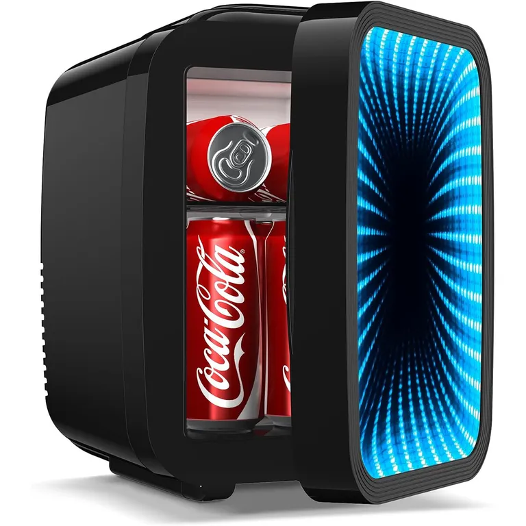 GENERICO Mini Refrigerador BEICHEN 4L Luz LED Gaming Dual