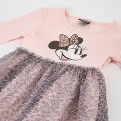 DISNEY - Vestido Tul Niña Minnie Rosado