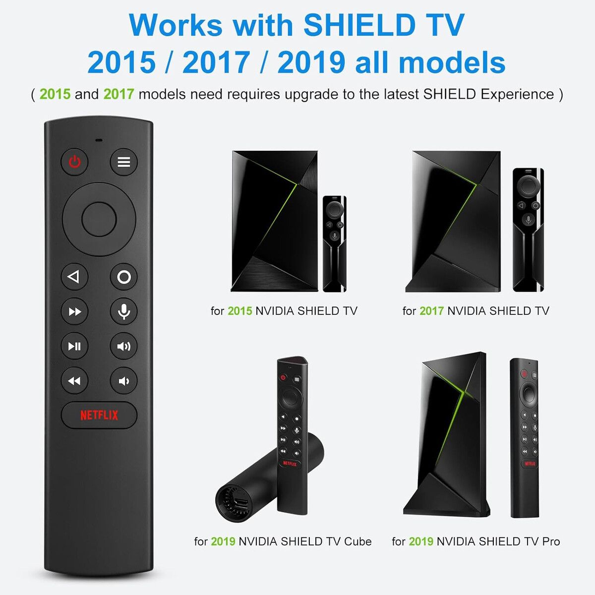 GENERICO - Control Remoto LOUTOC Voz para NVIDIA Shield TV 20152019