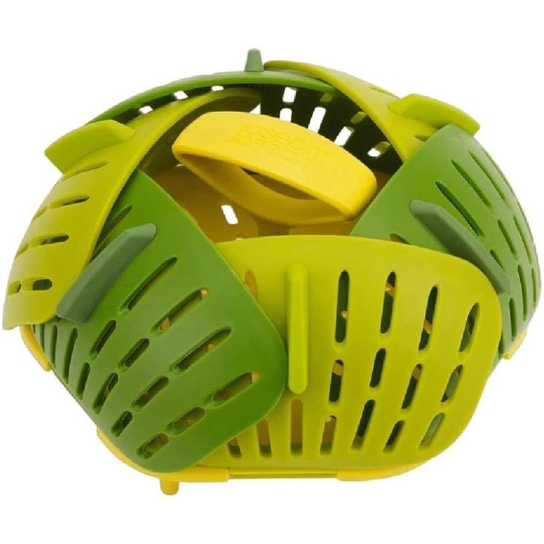 JOSEPH JOSEPH Cesta Vaporera Plegable Bloom 10.5 Pulgadas Verde