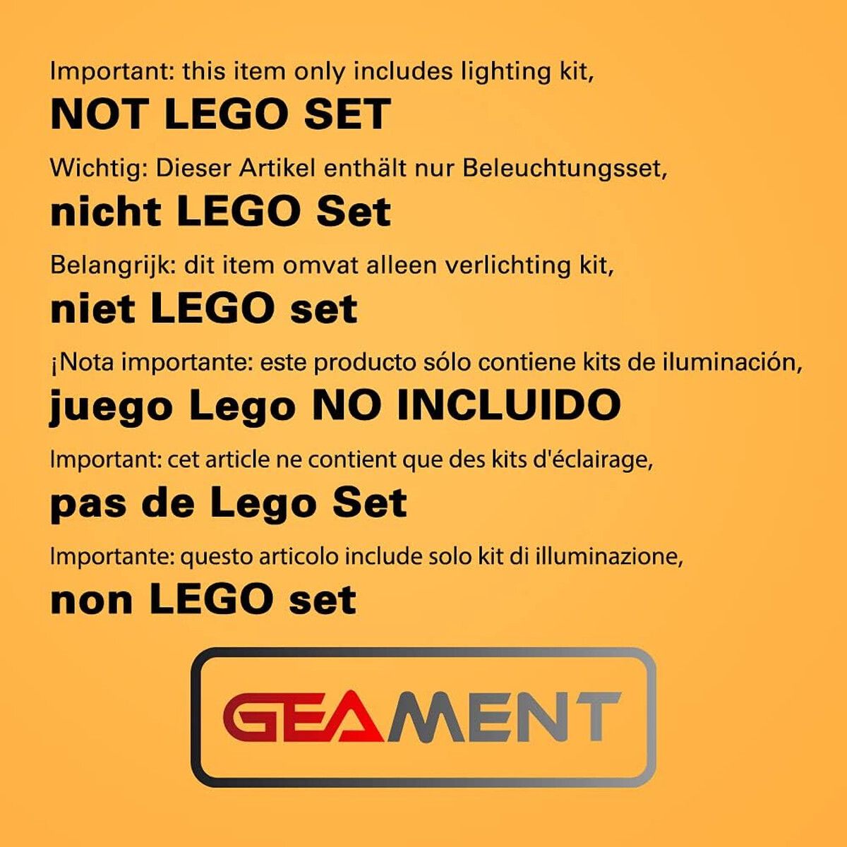 LEGO - Kit de Luces LED para LEGO Architecture London Skyline 21034
