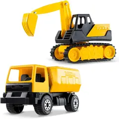 TONKA - Set Camión Volcador Excavadora Steel Classics 2 Pack