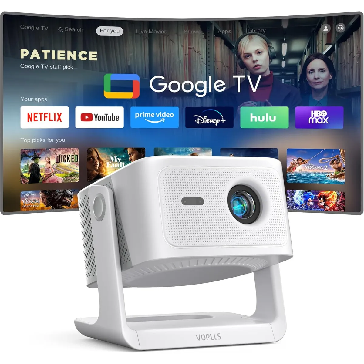 GOOGLE - Proyector Smart 4K VOPLLS G3 Google TV WiFi HDR10 360a