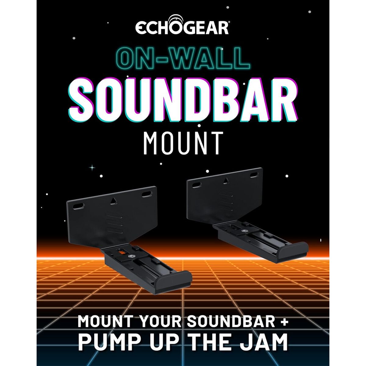GENERICO - Soporte Universal ECHOGEAR para Barra de Sonido Ajustable