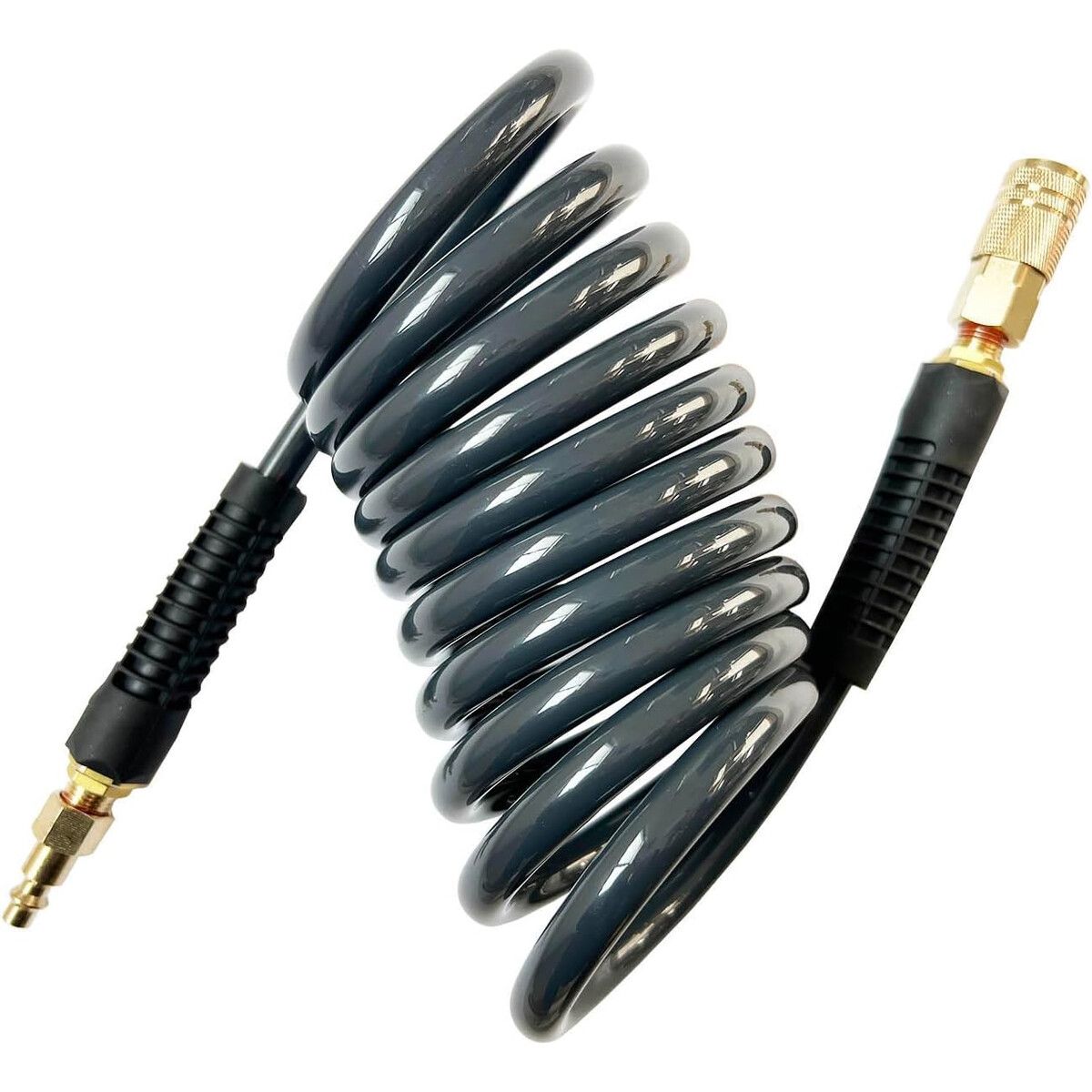 GENERICO - Manguera Espiral PU SANFU 10FT 12mm 145PSI Latón