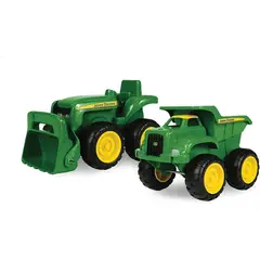 JOHN DEERE - Set Vehículos TOMY Camión Volcador Tractor