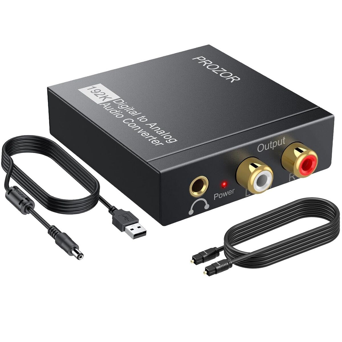 GENERICO - Conversor Digital a Analogo PROZOR DAC 192KHz RCA 3.5mm