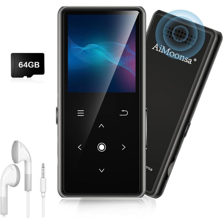 GENERICO Reproductor MP3 AiMoonsa 64GB Bluetooth 5.2 HiFi