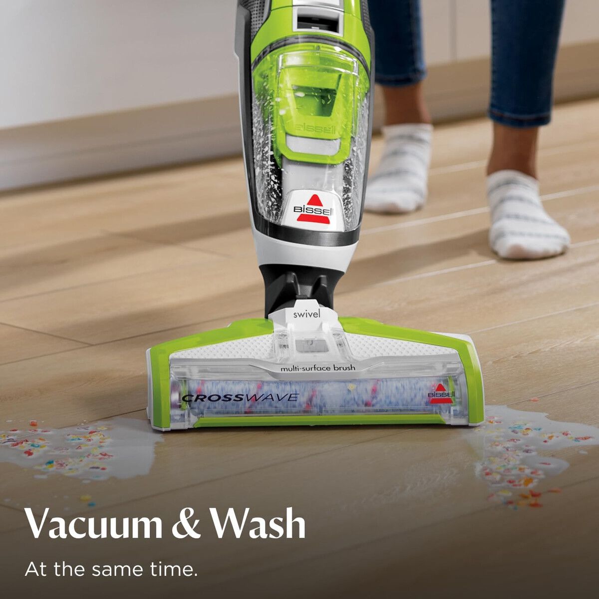 BISSELL - Aspiradora Bissell CrossWave 3888A 420ml Verde Seco Mojado