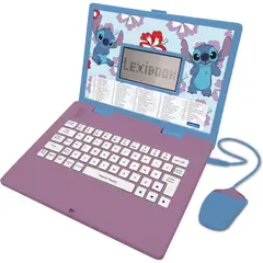 DISNEY - Laptop Educativo Lexibook Stitch Bilingae 124 Actividades