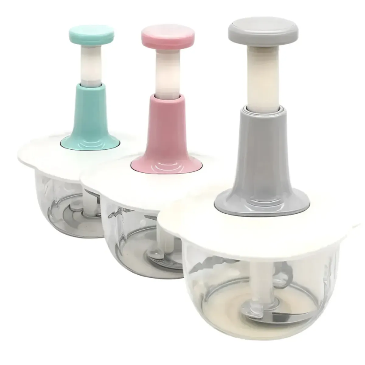GENERICO - Picador Triturador Manual Multifuncional 7 En 1 - 1.5LT celeste