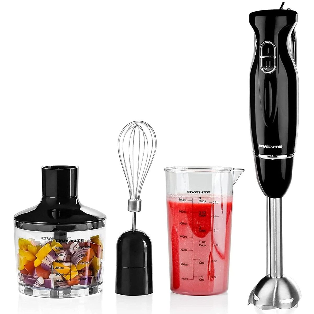 GENERICO - Batidora de Mano OVENTE HS565B 300W Acero Inoxidable 2 Velocidades