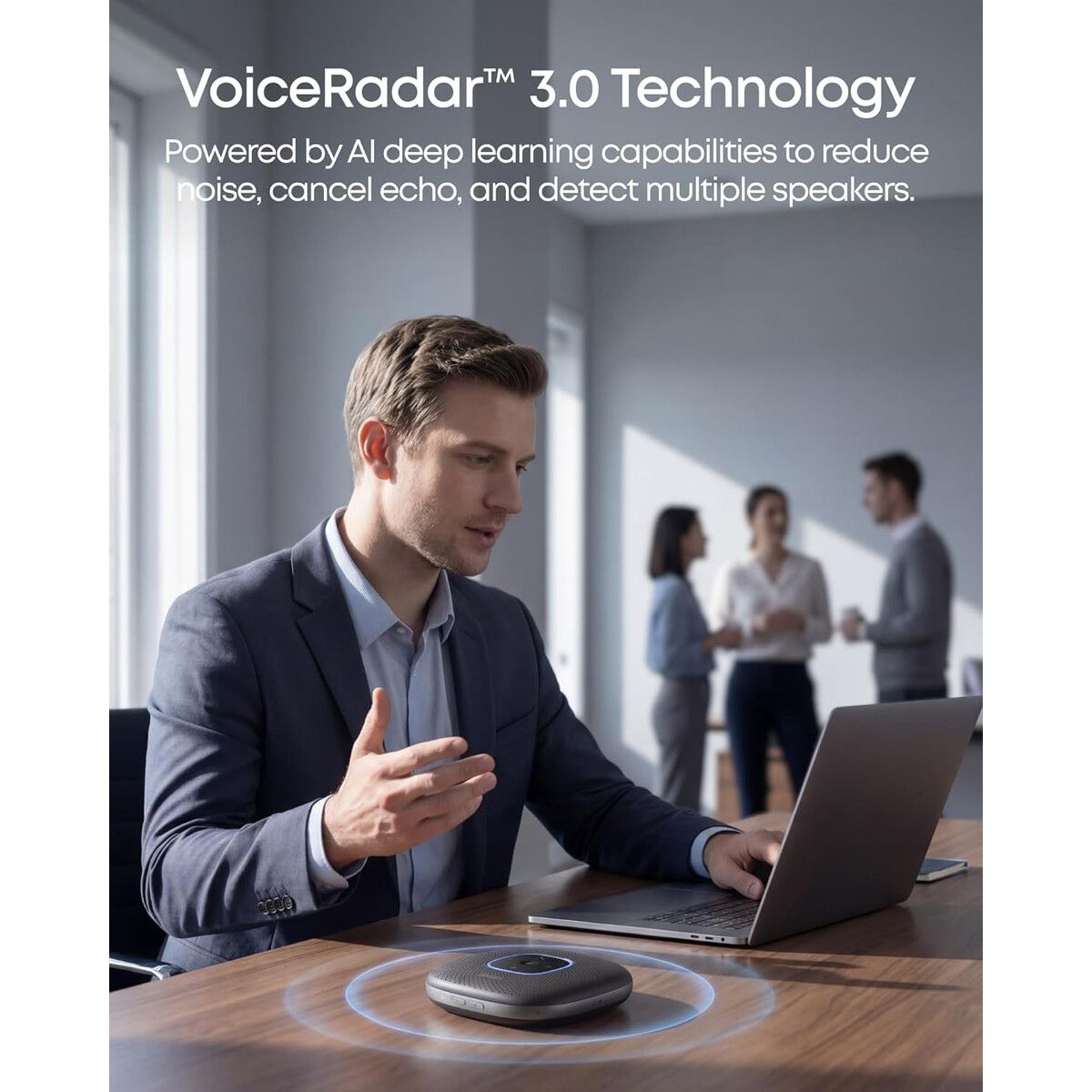 ANKER - Speakerphone Anker PowerConf A3301 Bluetooth 6 Mic Zoom