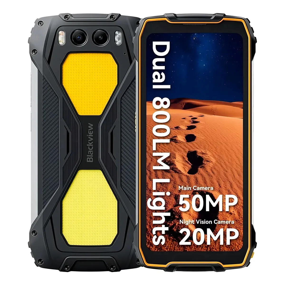 BLACKVIEW - Smartphone Blackview BV7300 6.67 6GB 256GB LTE Dual SIM Amarillo