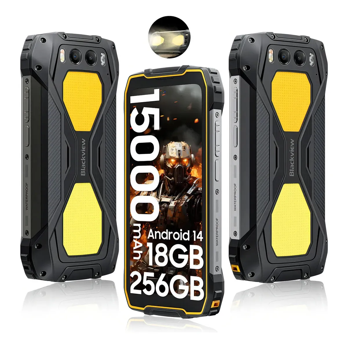 BLACKVIEW - Smartphone Blackview BV7300 6.67 6GB 256GB LTE Dual SIM Amarillo