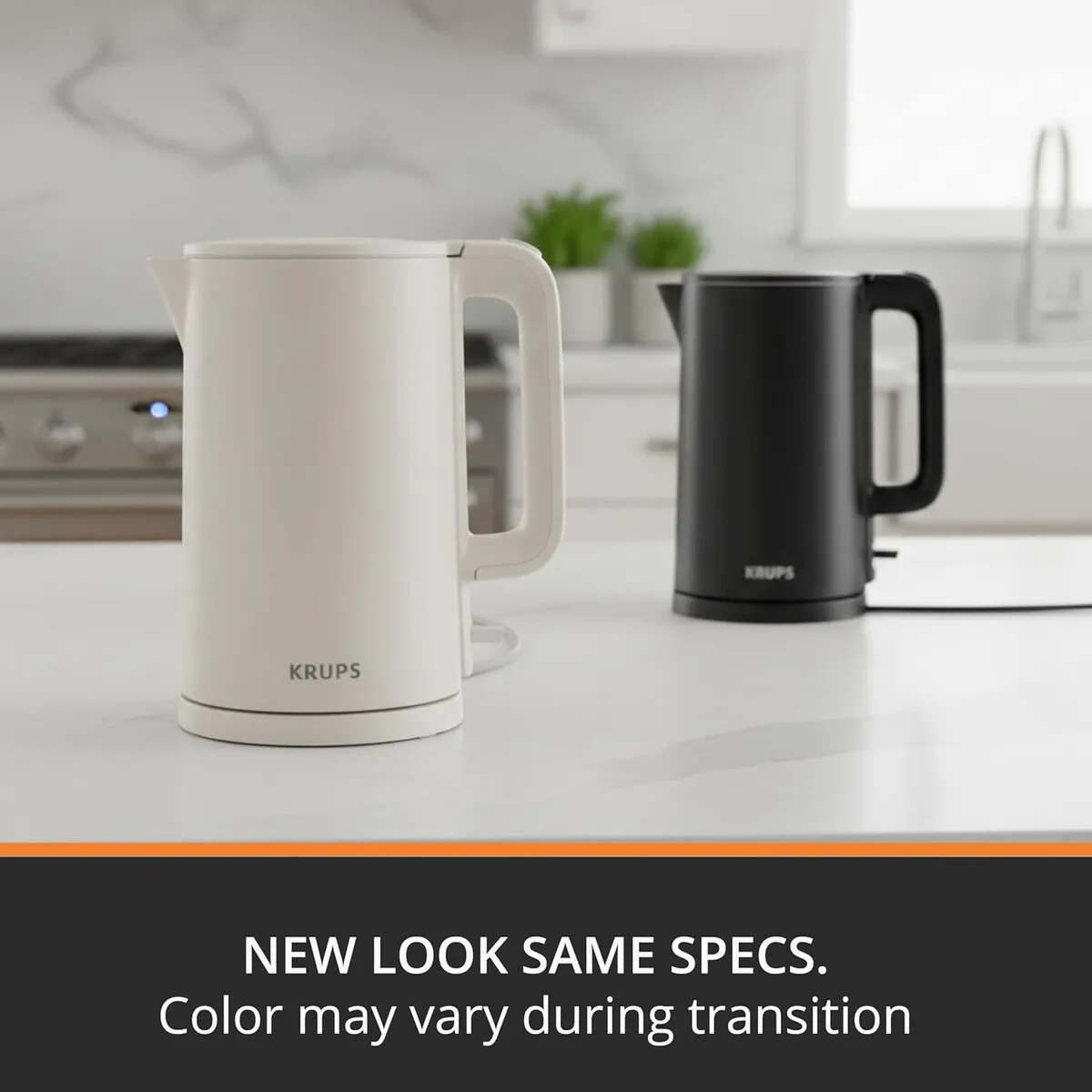 KRUPS - Hervidor Eléctrico KRUPS 1.5L Acero Inoxidable Cool Touch Negro