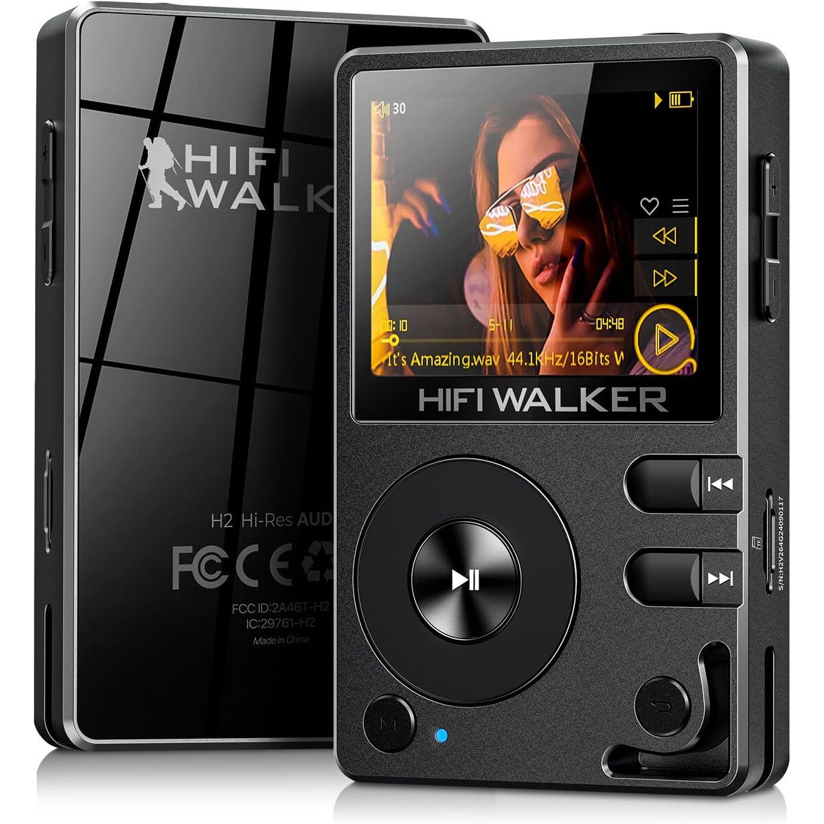 WALKER - Reproductor MP3 HIFI WALKER H2 Bluetooth DSD128 256GB