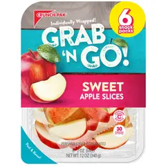 CRUNCH - Manzanas en Rodajas Pak Pack 6x57g Refrigeradas