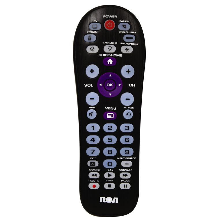 RCA Control Remoto Universal 4 Dispositivos Retroiluminado