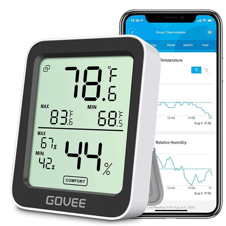 GOVEE Termohigrametro H5075 Bluetooth Pantalla LCD 3