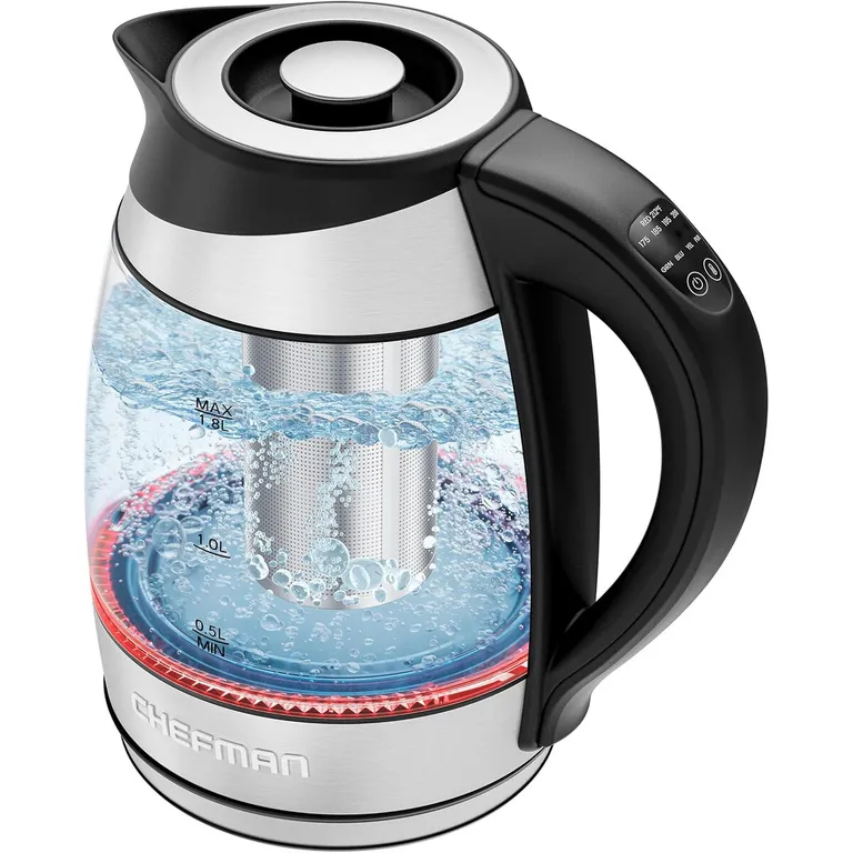 GENERICO Hervidor Eléctrico Chefman 1.8L Control Temperatura Infusor