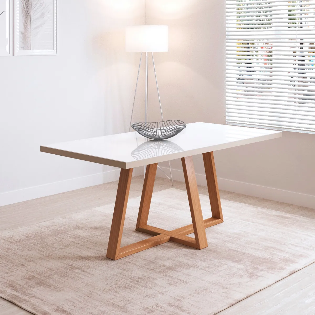 DECOCASA - Juego De Comedor Mara 180+6 Sillas Daisy Decocasa