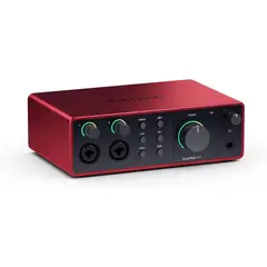 FOCUSRITE - Interfaz de Audio Scarlett 4i4 4ta Gen USB 4x4
