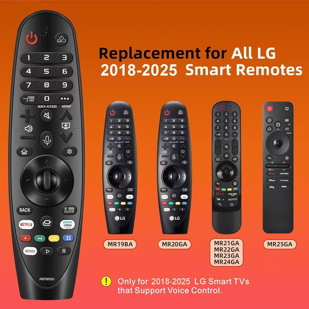 LG - Control Remoto LG Magic Voice Smart TV 20182025 Repuesto