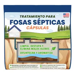 UNIVERSAL - Limpiador Disgregante Pozo fosaséptica Bacterias rinde 5.000 Litros