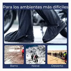 MOVI - Cubre botas- calzado agua, lluvia Impermeable con Suela Antideslizante. TALLA XL